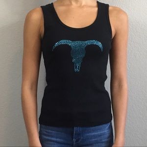 NWOT Bling Longhorn Tank Top